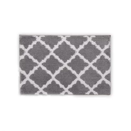 Bibb Home 1-2 Pack Trellis Micro Shag Bath Rugs 17" X 24"