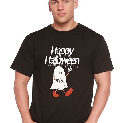 Happy Halloween Men's Bamboo Viscose/Organic Cotton Short Sleeve Graphic T-Shirt