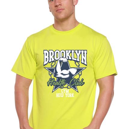 Brooklyn Health Club Men's Bamboo Viscose/Organic Cotton Short Sleeve Graphic T-Shirt