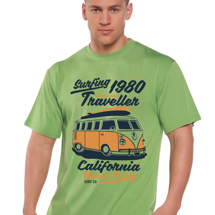 Surfing 1980 Spun Bamboo® Men's Bamboo Viscose/Organic Cotton Short Sleeve Graphic T-Shirt