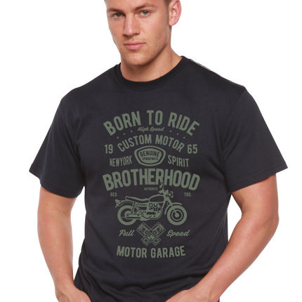 Motorcycle Brotherhood Men's Bamboo Viscose/Organic Cotton Short Sleeve Graphic T-Shirt
