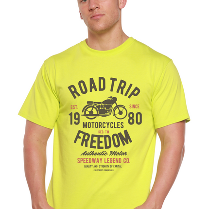 Road Trip Spun Bamboo® Men's Bamboo Viscose/Organic Cotton Short Sleeve Graphic T-Shirt