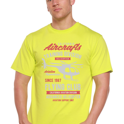 California Aircraft Men's Bamboo Viscose/Organic Cotton Short Sleeve Graphic T-Shirt