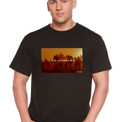 Los Angeles Unisex Bamboo Viscose/Organic Cotton Short Sleeve Graphic T-Shirt