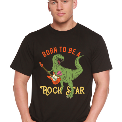 Born To Be A Rock Star Men's Bamboo Viscose/Organic Cotton Short Sleeve Graphic T-Shirt