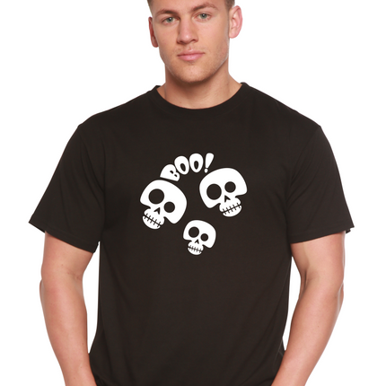 Halloween Boo Unisex Bamboo Viscose/Organic Cotton Short Sleeve Graphic T-Shirt