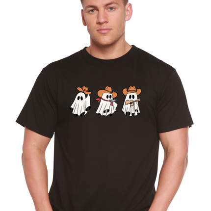 Cowboy Ghosts Unisex Bamboo Viscose/Organic Cotton Short Sleeve Graphic T-Shirt