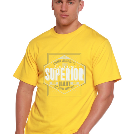 Superior Quality Men's Bamboo Viscose/Organic Cotton Short Sleeve Graphic T-Shirt