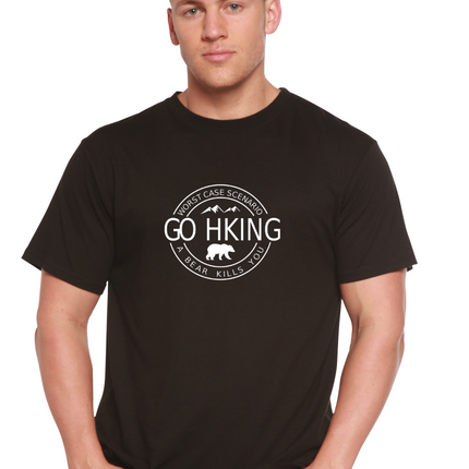 Go Hiking Men's Bamboo Viscose/Organic Cotton Short Sleeve Graphic T-Shirt