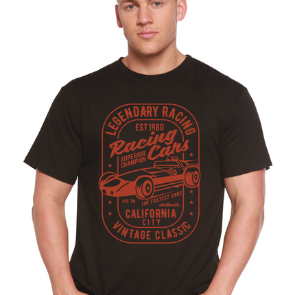 Legendary Racing Cars Men's Bamboo Viscose/Organic Cotton Short Sleeve Graphic T-Shirt