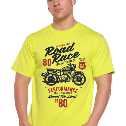 Road Race Motorcycles Spun Bamboo® Men's Bamboo Viscose/Organic Cotton Short Sleeve Graphic T-Shirt