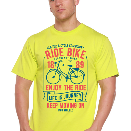 Ride Bike Spun Bamboo® Men's Bamboo Viscose/Organic Cotton Short Sleeve Graphic T-Shirt