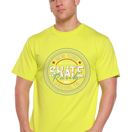 New York Skate Pank Men's Bamboo Viscose/Organic Cotton Short Sleeve Graphic T-Shirt