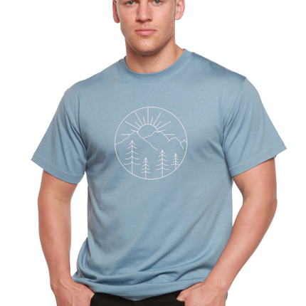Nature Lover Hike Men's Bamboo Viscose/Organic Cotton Short Sleeve Graphic T-Shirt