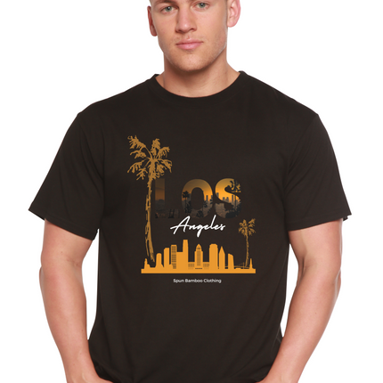 Los Angeles Unisex Bamboo Viscose/Organic Cotton Short Sleeve Graphic T-Shirt