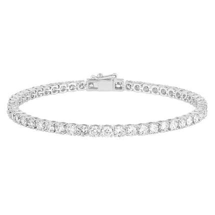 8Ct Lab Grown IGI Certified Diamond Women's Tennis Bracelet 14K White Gold 6"