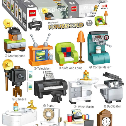Household Appliances Building Block Kit
