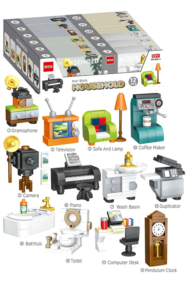 Household Appliances Building Block Kit