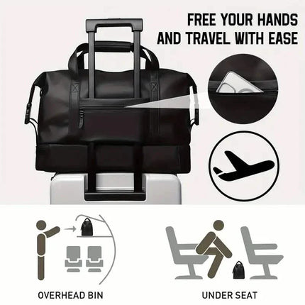 Durable Large Weekender Bag with Shoe Compartment