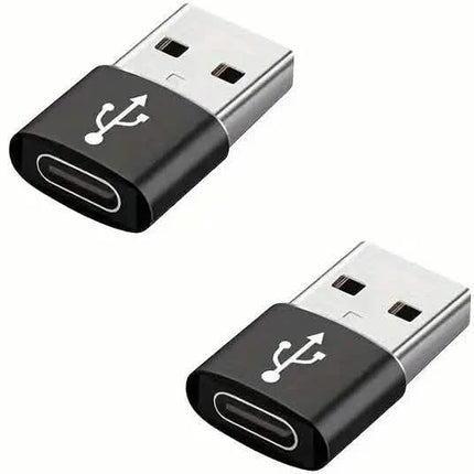 2-Pack: Mini USB to Type-C Adapters – File Transfer for Android Phones