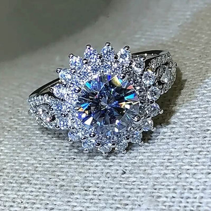 8mm Zirconia Zinc Alloy Ring