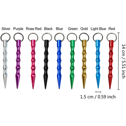 9-Pack: Aluminum Self-Defence Key Chain