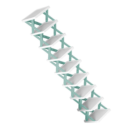 9-Tier Narrow Entryway Shoe Rack Plastic Vertical Shoe Organizer
