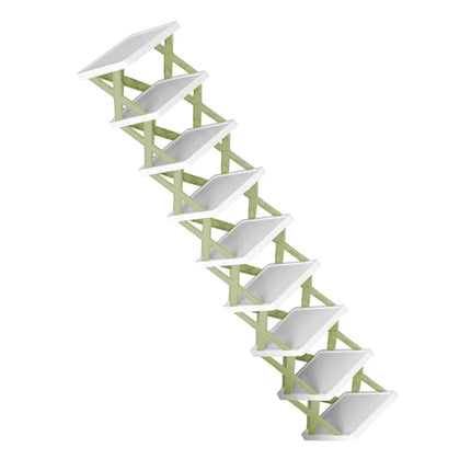 9-Tier Narrow Entryway Shoe Rack Plastic Vertical Shoe Organizer
