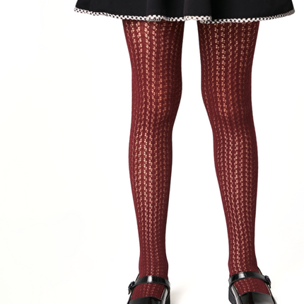 Conte-Kids Cotton Tights Miss 618 - Mesh Pattern