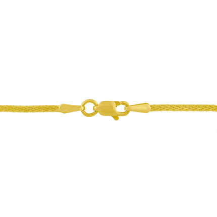 14K Yellow and White Gold 2.0 Cttw Princess Cut Diamond Flared and X-Station V Shaped 18â€ Franco Chain Statement Necklace (H-I Color, SI2-I1 Clarity)