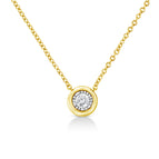 Yellow.Sterling Silver / 18 / Circle Shape
