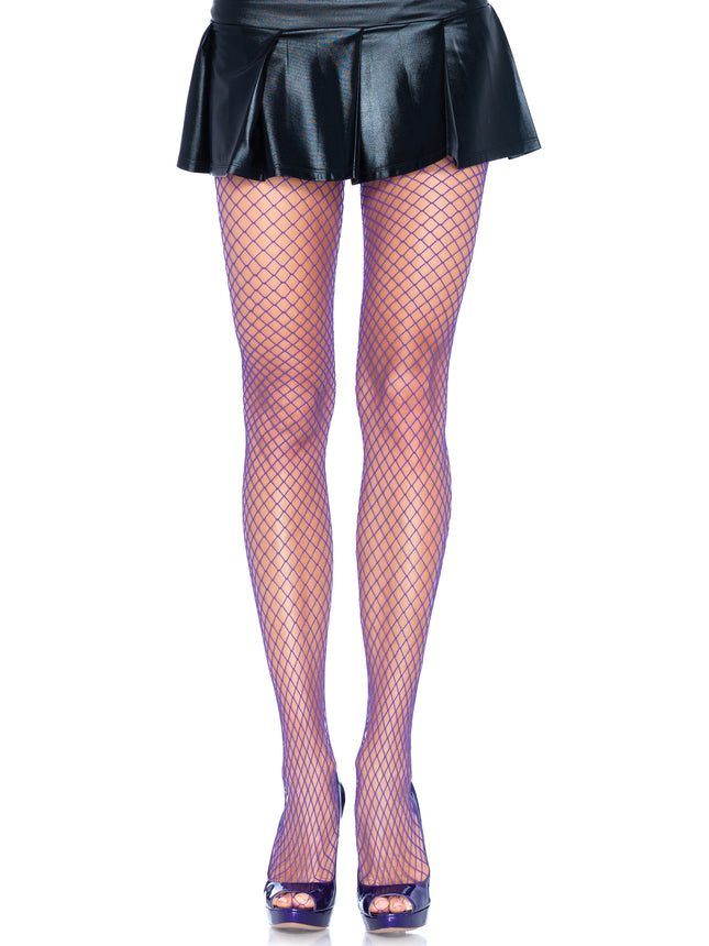 Spandex Industrial Net Tights - Purple - O/S
