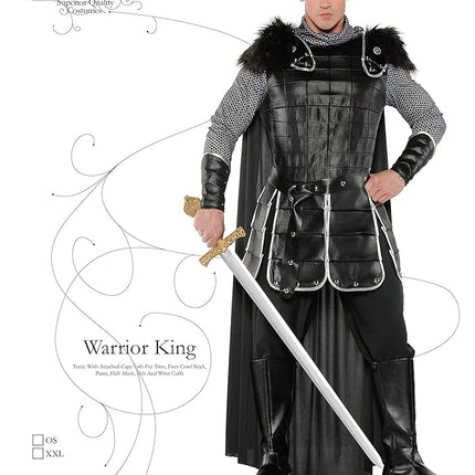 Medieval Warrior King Men's Knight Adult Costume