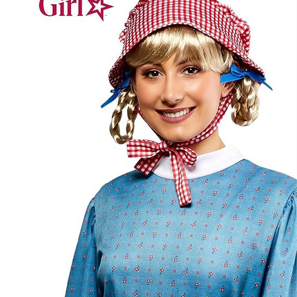 Kirsten Larson Blonde Braided Ponytail Wig American Girl Doll