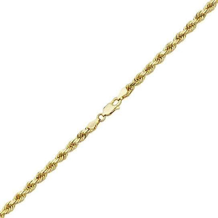 .925 Sterling Silver 1.5MM Diamond Cut Rope Chain Necklace