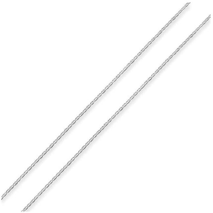 925 Sterling Silver 2mm Marina Link Chain Necklace