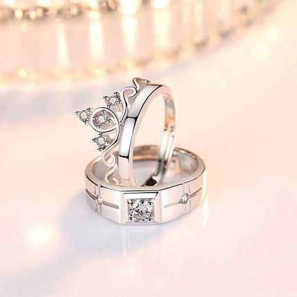 925 Sterling Silver New Jewelry Fashion Couple Ring