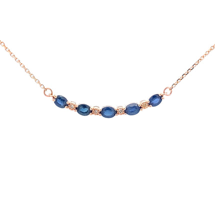 .73ct Sapphire Diamond Fashion Pendants 10KT Rose Gold