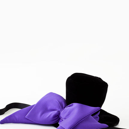 Purple Bow Vampire Hat