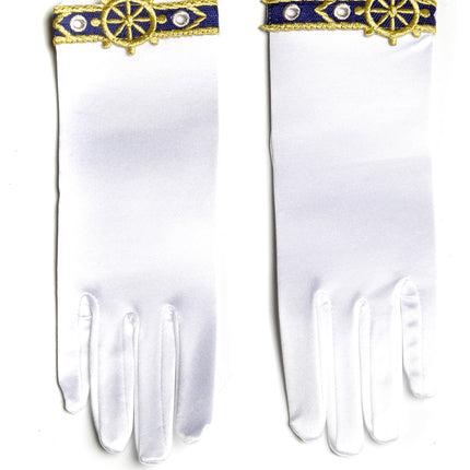 Sailor Gloves with Nautical Applique