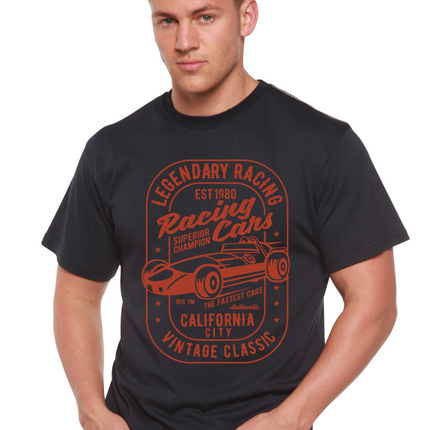 Legendary Racing Cars Men's Bamboo Viscose/Organic Cotton Short Sleeve Graphic T-Shirt
