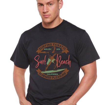 Surf Beach Men's Bamboo Viscose/Organic Cotton Short Sleeve Graphic T-Shirt