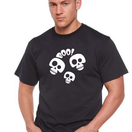 Halloween Boo Unisex Bamboo Viscose/Organic Cotton Short Sleeve Graphic T-Shirt