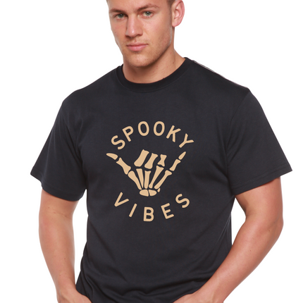 Spooky Vibes Men's Bamboo Viscose/Organic Cotton Short Sleeve Graphic T-Shirt