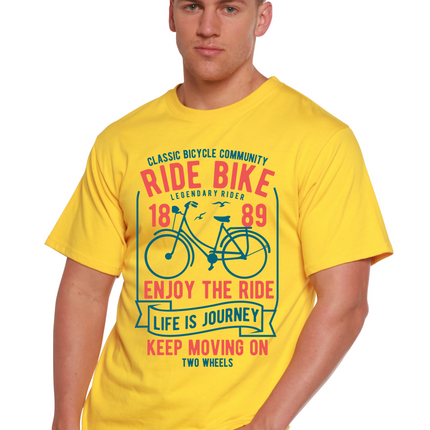 Ride Bike Spun Bamboo® Men's Bamboo Viscose/Organic Cotton Short Sleeve Graphic T-Shirt