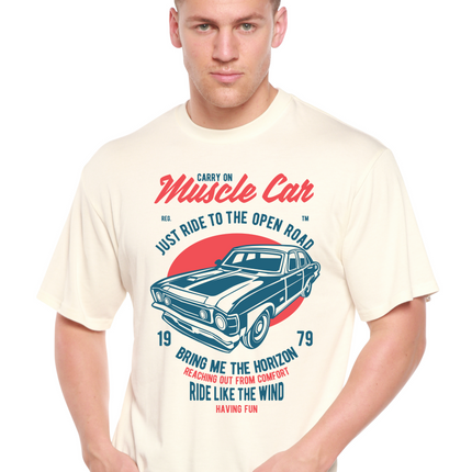 Muscle Car Spun Bamboo® Men's Bamboo Viscose/Organic Cotton Short Sleeve Graphic T-Shirt