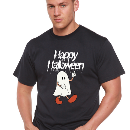 Happy Halloween Men's Bamboo Viscose/Organic Cotton Short Sleeve Graphic T-Shirt