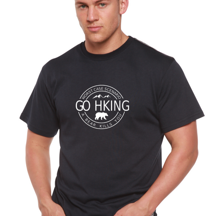 Go Hiking Men's Bamboo Viscose/Organic Cotton Short Sleeve Graphic T-Shirt