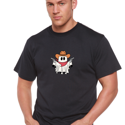 Cowboy Ghost Unisex Bamboo Viscose/Organic Cotton Short Sleeve Graphic T-Shirt
