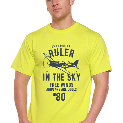 Ruler In The Sky Spun Bamboo® Men's Bamboo Viscose/Organic Cotton Short Sleeve Graphic T-Shirt